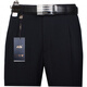 Classic Car Free Iron Lose gerader Geschäft mit mittleren Alters mit hoher Hose für Männer im Frühling, Herbst und Winter Dicke professionelle Anzughose Doppelte Plisel Pure Black 757 [Frühling, Herbst und Winter] Dicke 34 (Taillenumfang 2 Fuß 7)