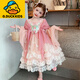 G.duck Little Yellow Duck Lolita Girls Princess Dress Spring and Autumn 2025 New Children's Birthday Party Dress for Girls Baby Pink Spring and Autumn Style 100