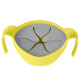 b.box infant and toddler double handle three-in-one straw bowl bbox children's tableware snack bowl yellow gray