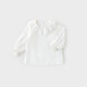 Koala Nose Double Layer Lace Collar Top Exquisite Aesthetic Wear French Simple Versatile Shirt for Baby Girl Milk White 100