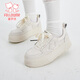 Fuluomi girls sneakers 26 spring new thick-soled versatile casual shoes for junior high school students lightweight breathable white shoes white 39