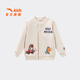 ANTA children's jackets for boys and girls, infants and children's clothing 0-3 years old 2026 spring new style cute skin-friendly knitted button tops Manka Brown-1 90