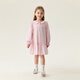 MARC&JANIE Mark Jenny pink and white plaid girls navy collar dress baby skirt 2026 spring new style 560128 pink and white plaid 90 cm (recommended height 81-90cm)