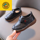 G.duck Little Yellow Duck New Children's Black Leather Shoes Kindergarten Boys' Single Shoes Elementary School Students' Soft-soled Casual Shoes Boys' Baby Shoes Brown Single Liner Size 23/Inner Length 14cm