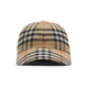 BURBERRY Burberry men's brown color-blocked cotton plaid print snap baseball cap 80756411 L