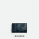 Bottega Veneta Return BV Valentine's Day Gift Men's CASSETTE Wrap-around Zipper Wallet Dark Blue/Natural Color One Size