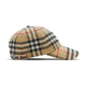 BURBERRY Burberry men's brown color-blocked cotton plaid print snap baseball cap 80756411 L