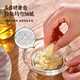 Sanqihu glass ginger grinder household garlic grinding bowl ginger yam paste garlic artifact seasoning dish dipping saucer press garlic box 2 pack food plastic / efficient grinding
