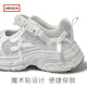 AriacaARIACA Girls' Sports Shoes 2026 Spring New Mesh Breathable Soft Sole Children's Outdoor Dad Shoes White 26 Inner Length 16.8/Suitable for Foot Length 15.8-16.4
