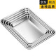 Xianyan food grade 304 stainless steel square plate rectangular plate tray household baking pan business dining flat bottom steaming 3cm No. 1 23*19* thickened 304 stainless steel