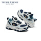 Teenie Weenie children's shoes children's sports shoes 2026 new boys running shoes girls lightweight wear-resistant casual dad shoes TW6605015 navy blue 35