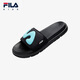 FILA children's shoes sandals 2026 summer men's and large children's non-slip slippers beach shoes black/radiant blue-BB 37 inner length 23.0cm