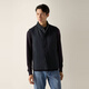 Zegna Men's Spring New Product Navy Motorin 50cc Vest Jacket Navy Blue 52 (M/L)