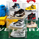 Qi Yuemang Acrylic fully transparent shoe box AJ sneaker storage display box magnetic drawer type plastic folding shoe cabinet A fully transparent shoe box 6 pieces 36x28x22cm