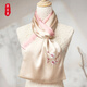 Zhijinlou embroidered silk scarf for women, mulberry silk double layer handmade Suzhou embroidery scarf, Chinese style light luxury silk shawl birthday gift
