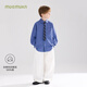 Mucmukn college freshman blue plaid tie design layered shirt for boys and girls 26 spring new style