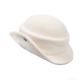 Zhizhou Top Hat Hepburn Style Hat Autumn and Winter Little Fragrance Style Socialite French Top Hat Female Fisherman Hat Retro and Elegant French Thousand Gold Hat - White