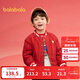 Balabala Children's Clothes Children's Jackets Boys Cotton Clothes 2025 Spring Tops Waterproof Baseball Uniforms New Year's Clothes 208125106101
