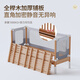 BARTOMOON beech spliced bed crib solid wood children's bed widened children's bedside bed heightened guardrails can be lifted and removed and washed Single bed (three-sided guardrails) + 6cm removable and washable coconut palm mattress 200*60CM three-sided guardrails can be lifted and removed and washed All beech