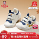 Babu Dou baby toddler shoes children's shoes 25 winter anti-slip plus velvet functional infants and young children soft sole anti-collision for men and women navy blue 22