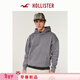 HOLLISTER Classic LOGO Warm Fleece Pullover Hooded Sweatshirt 26 Spring New Men's Clothing 322-6156 Gray XS (170/84A)