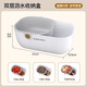 Best helper for lazy people to eat melon seeds, desktop coffee table, snack storage box, high-looking snacks, double-layer thickened fruit plate