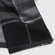 Goldlion wool scarf men's classic plaid fashion British gentleman warm high-end birthday scarf black-98 177cm*34cm