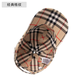 BURBERRY Burberry men's brown color-blocked cotton plaid print snap baseball cap 80756411 L