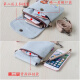 New mobile phone bag women's crossbody bag coin purse canvas art mobile phone bag mobile phone small bag mini [canvas] - Gray Blue Totoro