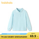 BALABALA balaOne BALABALA children's clothing children's long-sleeved T-shirt boys 2026 spring new POLO shirt versatile ice blue 80916 170