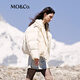 MO&Co. Qin Lan's same style goose down jacket, light and warm roaming series, Moanke off-white XS /155