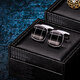 KFLK French shirt cufflinks men's light luxury custom shirt black business cufflinks cufflinks Cufflinks F827