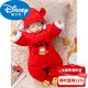 Disney baby jumpsuit thickened pure cotton autumn and winter warm baby male and female baby full month clothing baby outing clothing newborn year-old safe snake random red socks 59cm