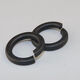 High-strength spring washer GB93 black spring washer M6M8M10M12M14M16M18M20M22 M4 high-strength spring washer 1 box 8000 pcs