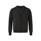 Kreate wool lyocell cloud-like double-stranded fake two-piece old money style loose knitted cardigan jacket for men in autumn and winter black gray S