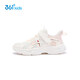 361 Shopping mall same style children's shoes girls casual shoes 2026 spring new children's light sports shoes feather white/peach juice pink 33