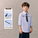 PawinPaw cartoon bear children's clothing 26 spring and summer new boys striped casual shirt