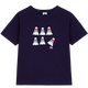 PETIT BATEAU 2026 spring and summer new product French sailing children's clothing children's casual T-shirt A0FTP dark blue A0FTP03 one size 130cm