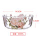 Fantasy Korean Golden Rose household heat-resistant glass bowl instant noodle bowl fruit salad bowl soup bowl rice bowl rice bowl Golden Rose glass bowl 2 pieces without lid