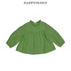 Happyology British girls' shirt long-sleeved linen children's clothing baby autumn top children's shirt