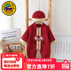 G.duck little yellow duck one-year-old dress male baby spring and autumn baby jumpsuit red full moon hundred days grasping week clothes national style red + hat 66cm recommended 0-3 months 8-12Jin Jin equals 0.5 kg cm