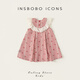 INSBOBO Girls Skirt Children's Dress 2026 Summer New Girl Red Princess Dress Baby Clothes Red Plaid 110
