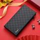 
Goldlion wallet men's long casual and fashionable business wallet 2025 new simple multifunction large capacity clutch bag men black