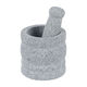 Stone mortar garlic press garlic mortar bluestone household garlic pounder smash jar garlic masher nest stone grinding jar bluestone waist drum shape with anti-splash cover