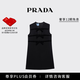 PRADA/Prada gift women's V-neck bow mini dress black 36