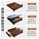 Youkaji silent mortise and tenon solid wood bed 1.8m x 2m walnut master bedroom double bed full bed MJ88 1.8m bed