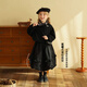 Yantaijia children's clothing girls pure cotton ruffle bud skirt 2026 spring new baby style versatile skirt black 80
