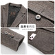 New autumn and winter double-sided woolen suit jacket men's autumn and winter business casual suit top, coffee color XL (180)