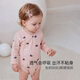 Babylove spun soft and woven soft baby girl spring and autumn pure cotton clothes infant triangle harem crawling clothes