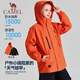 Camel children's jacket three-in-one removable inner liner outdoor sports warm three-proof jacket for middle-aged and older children Fleece inner liner + outer shell Sunrise Red 140 Can be worn up to 65Jin Jin equals about 0.5kg